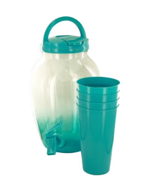 Kole Imports Beverage Dispenser Set with Cups